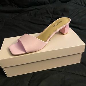 Pink Slip On Mule